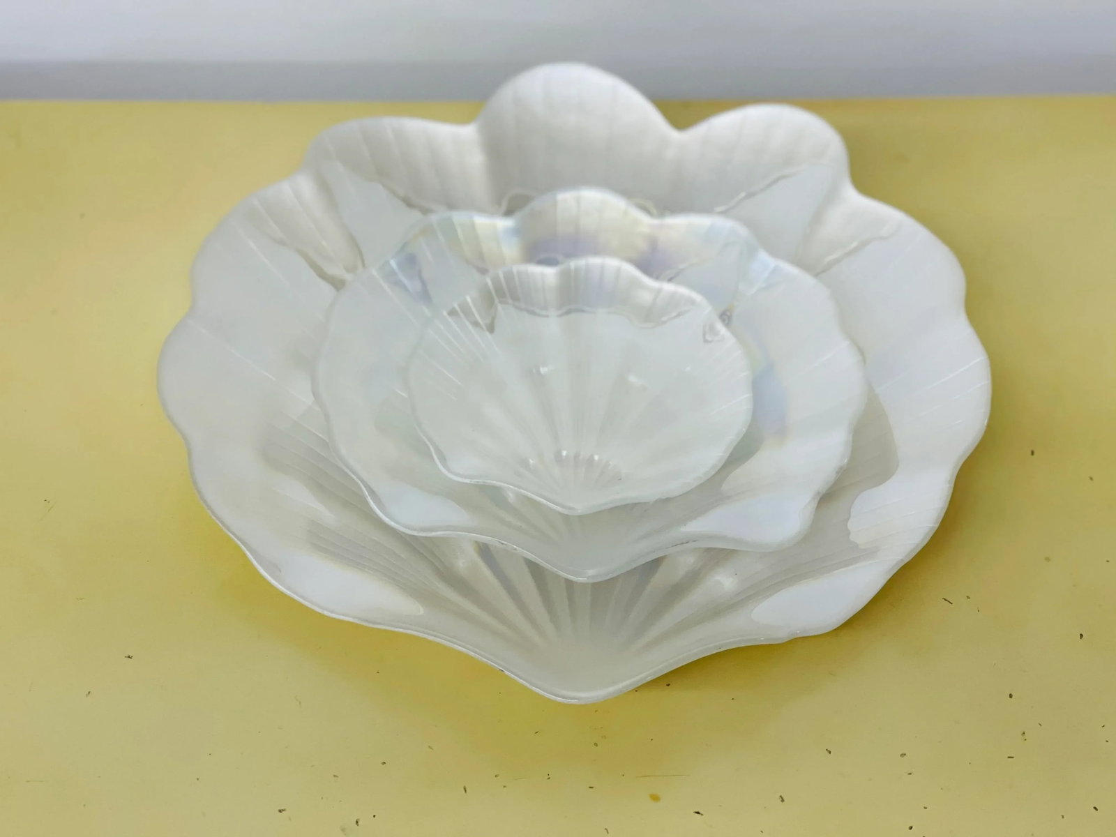Pearlescent Seashell Plate Set - 11