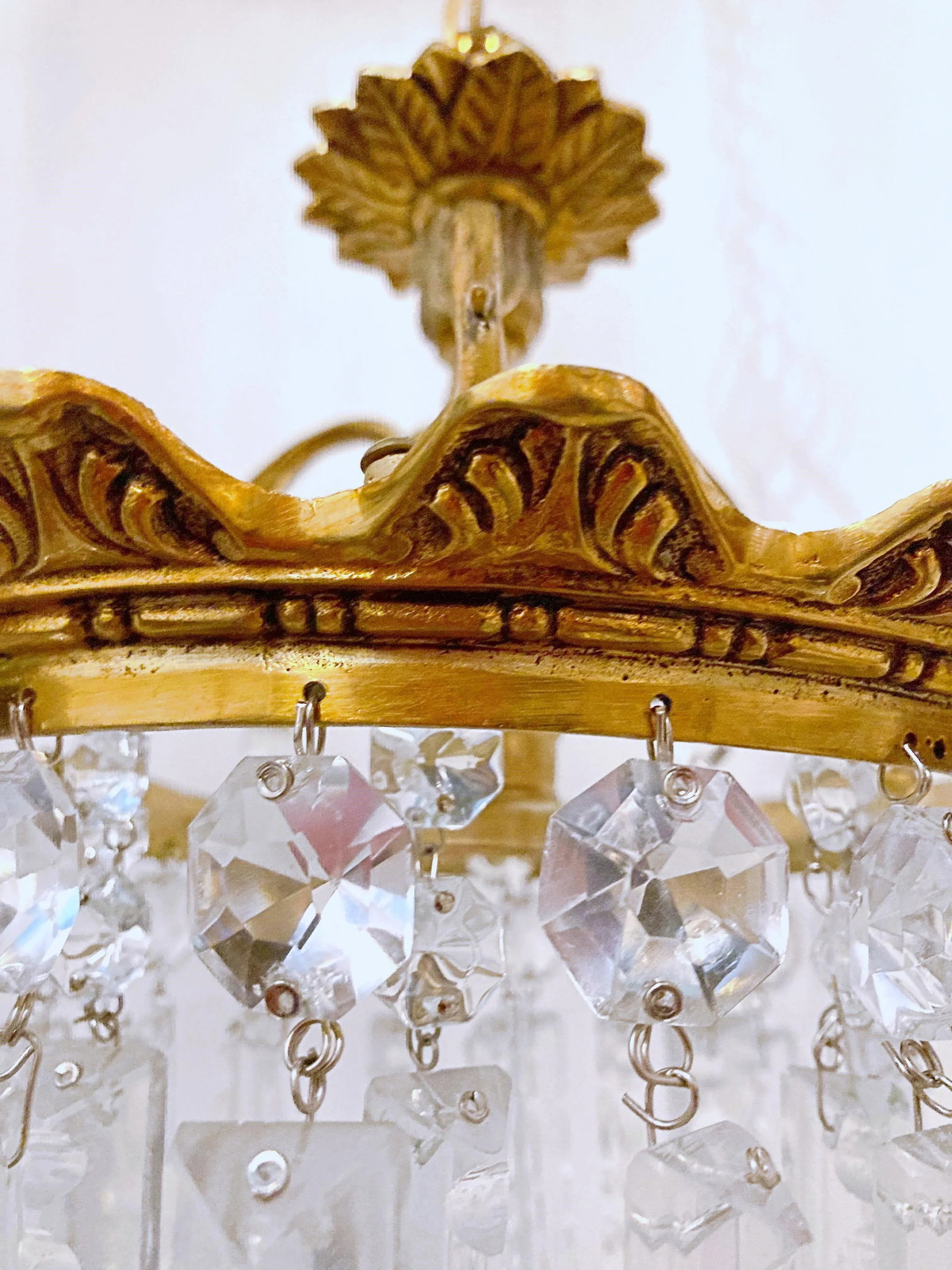 1950s Italian Brass Layered Chandelier - 6