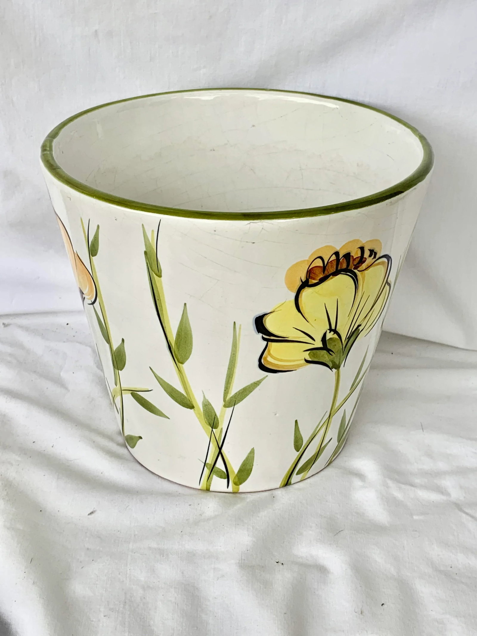 Vintage Italian Floral Cachepot - 2