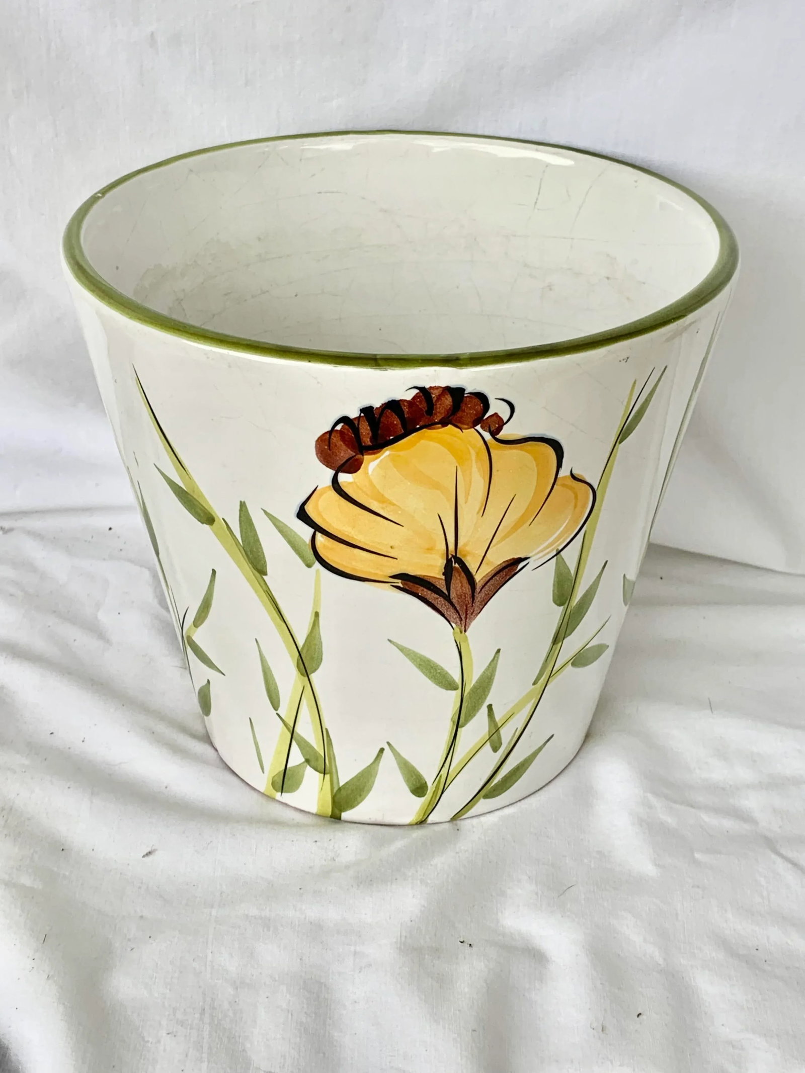 Vintage Italian Floral Cachepot - 3