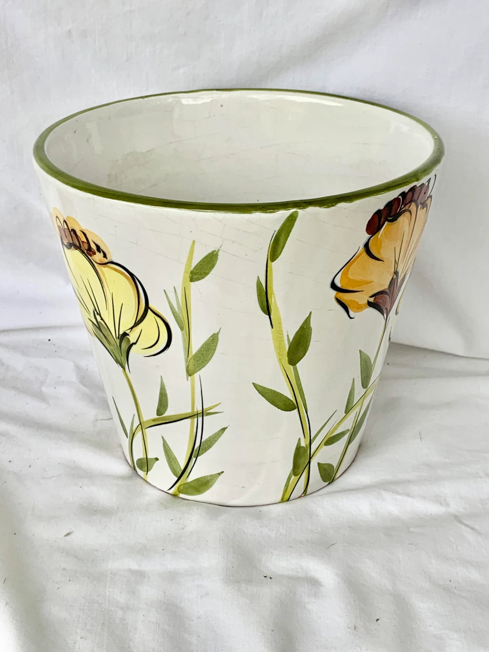 Vintage Italian Floral Cachepot - 5