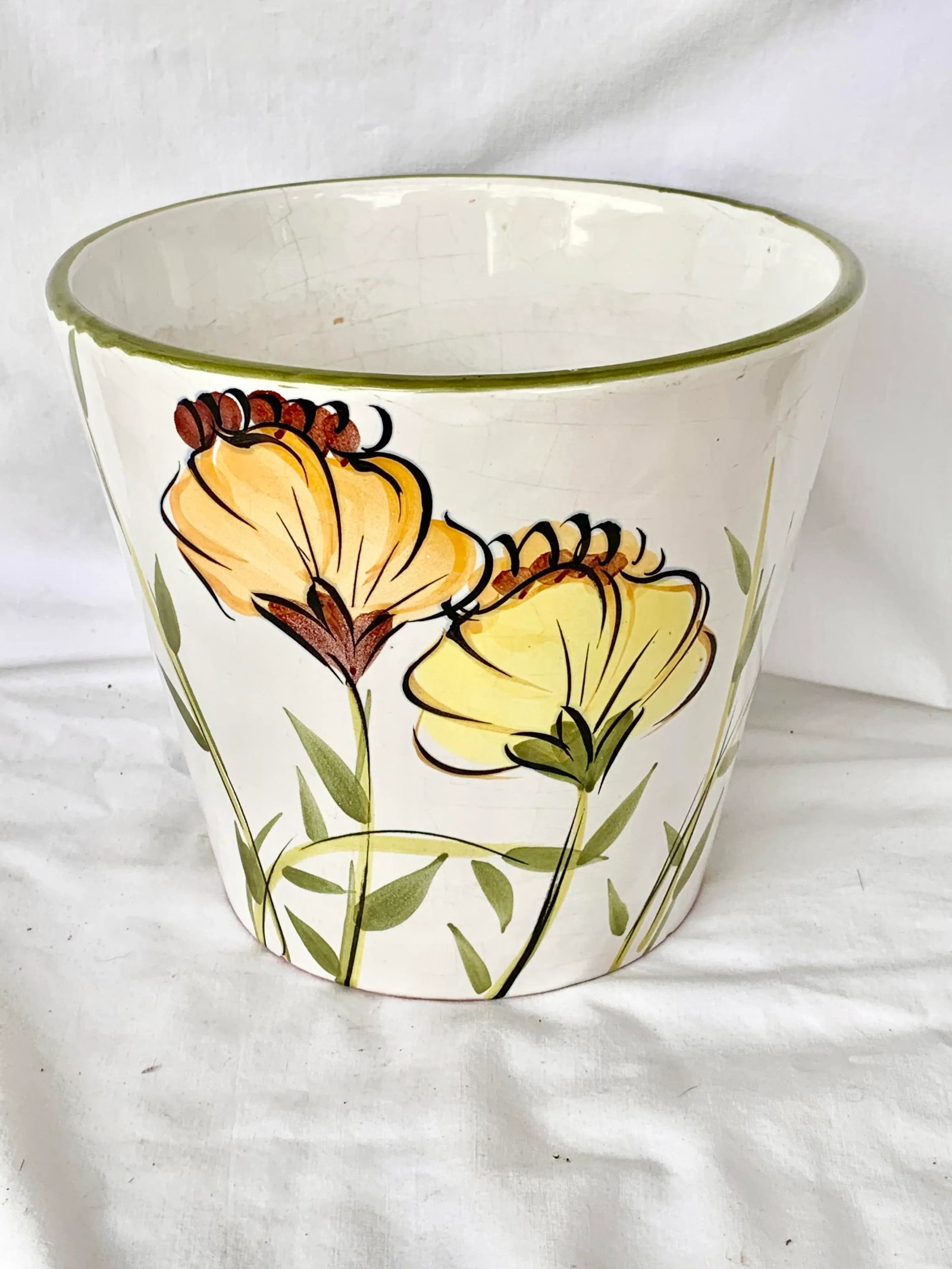 Vintage Italian Floral Cachepot - 8