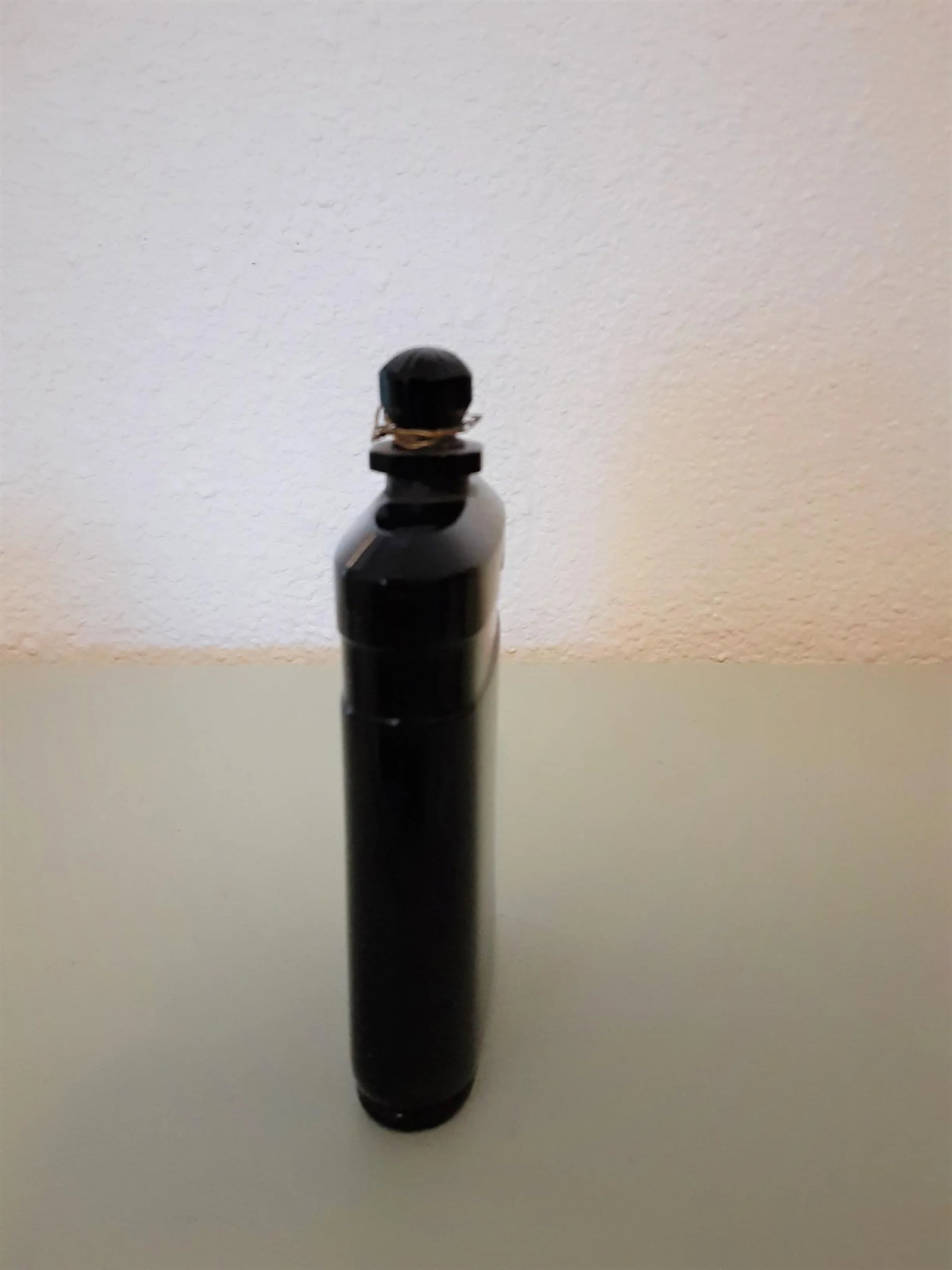 1930s Black Glass Perfume Bottle Nuit De Noel by Caron - 2
