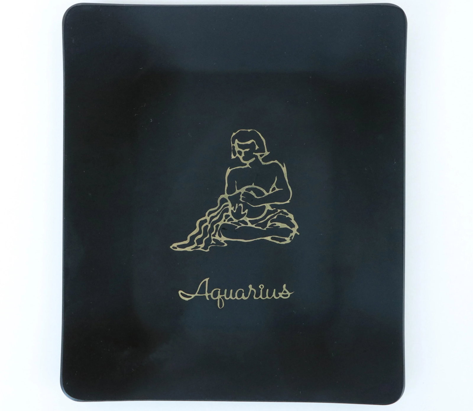 Couroc of Monterey Aquarius Zodiac Cocktail Tray - 4