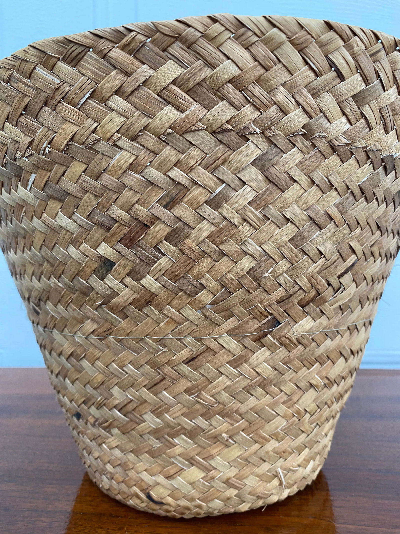 Hand Woven Rattan Wicker Grass Basket - 6