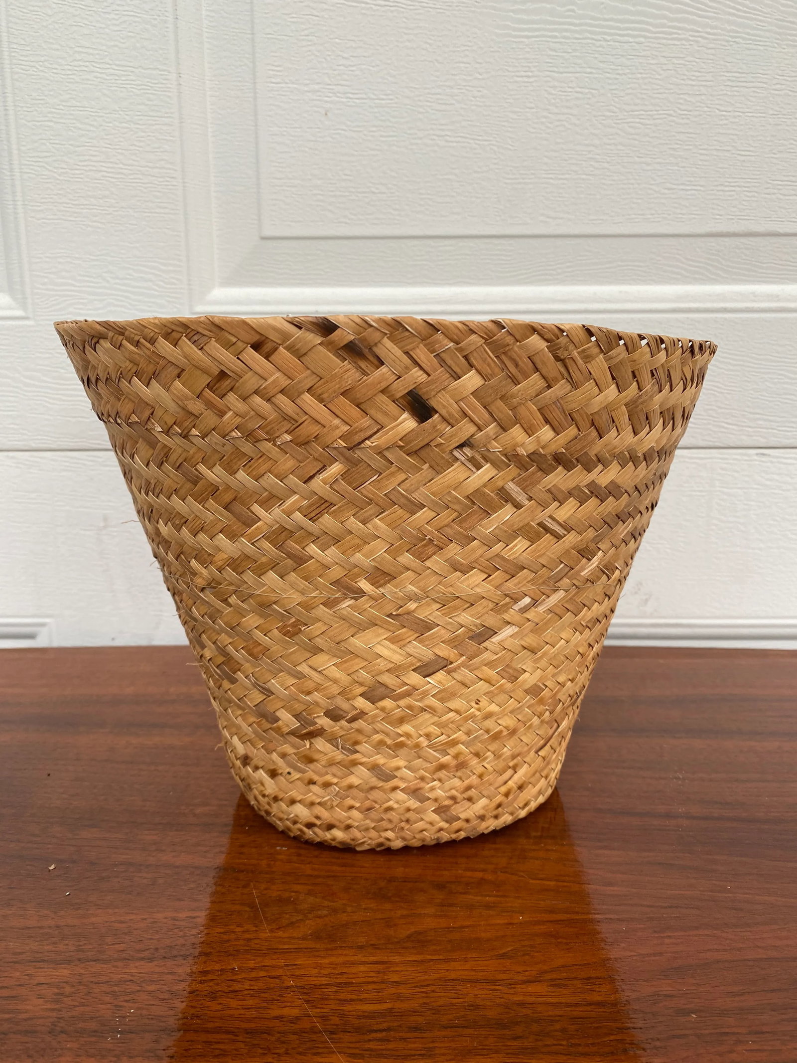 Hand Woven Rattan Wicker Grass Basket - 7