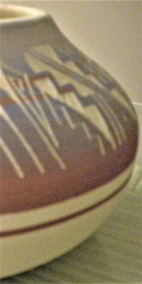 1980s D Lee Navajo Usa Santa Fe Nm Mesa Verde Pottery Hand Made Bowl - 7