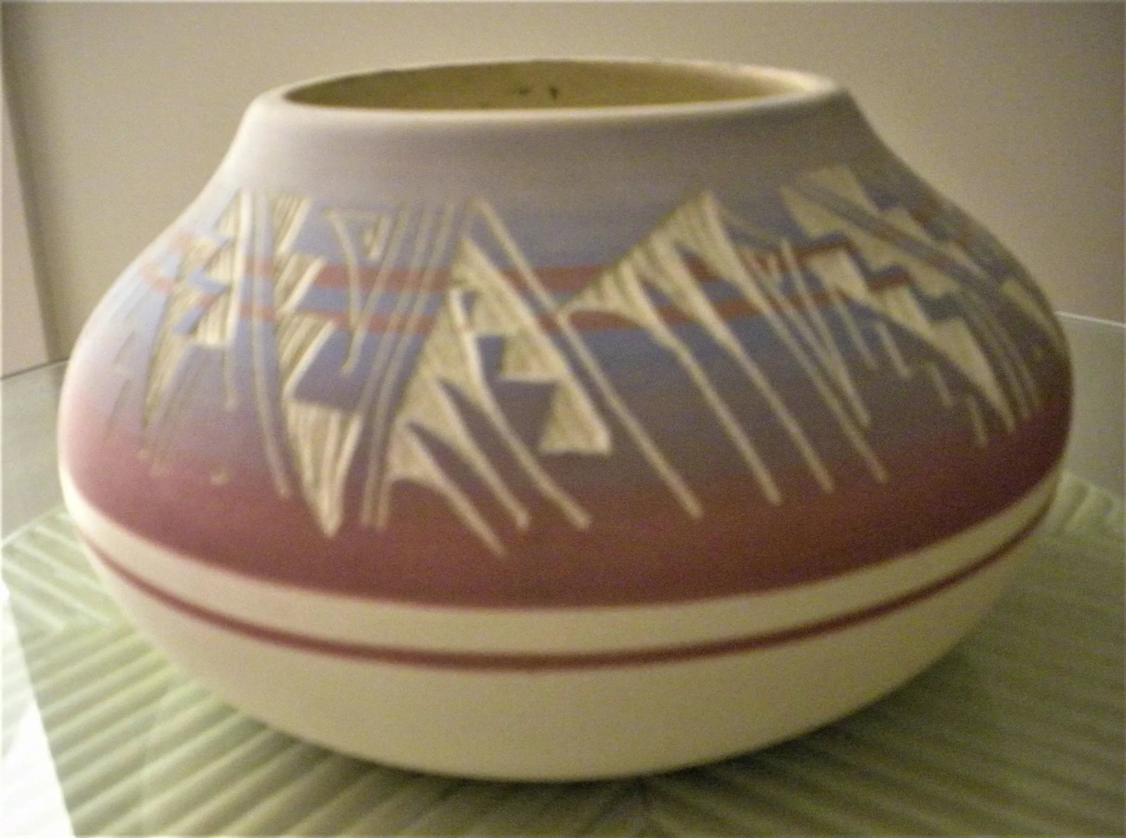 1980s D Lee Navajo Usa Santa Fe Nm Mesa Verde Pottery Hand Made Bowl - 9