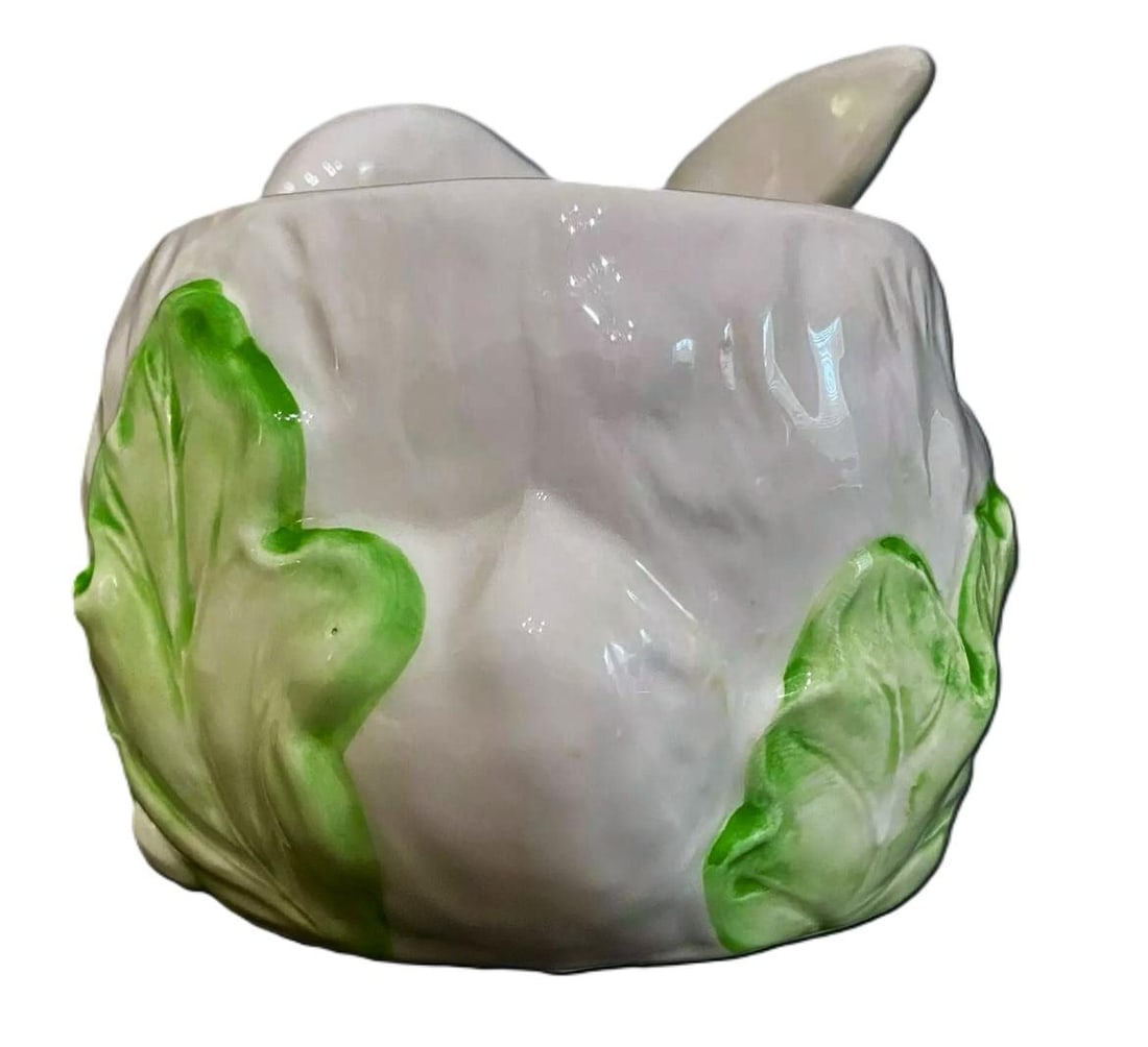 Vintage Hand Painted Bunny Rabbit Planter - 3