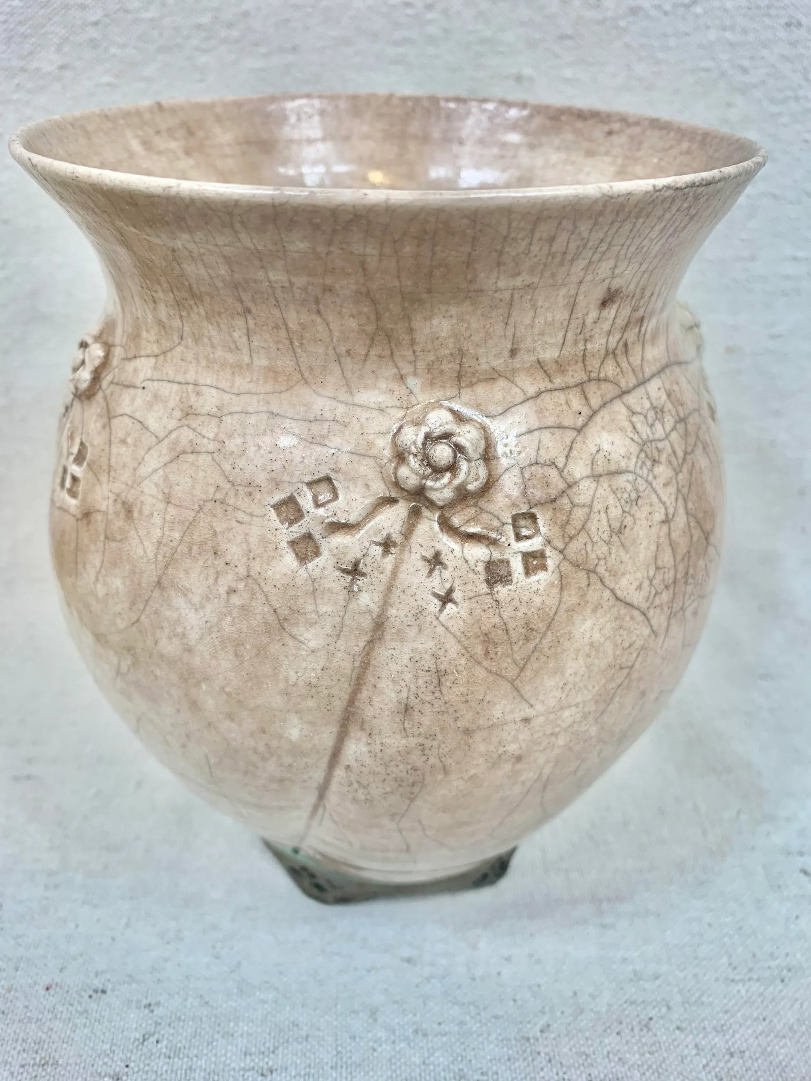 Vintage Handmade Raku Vase - 8