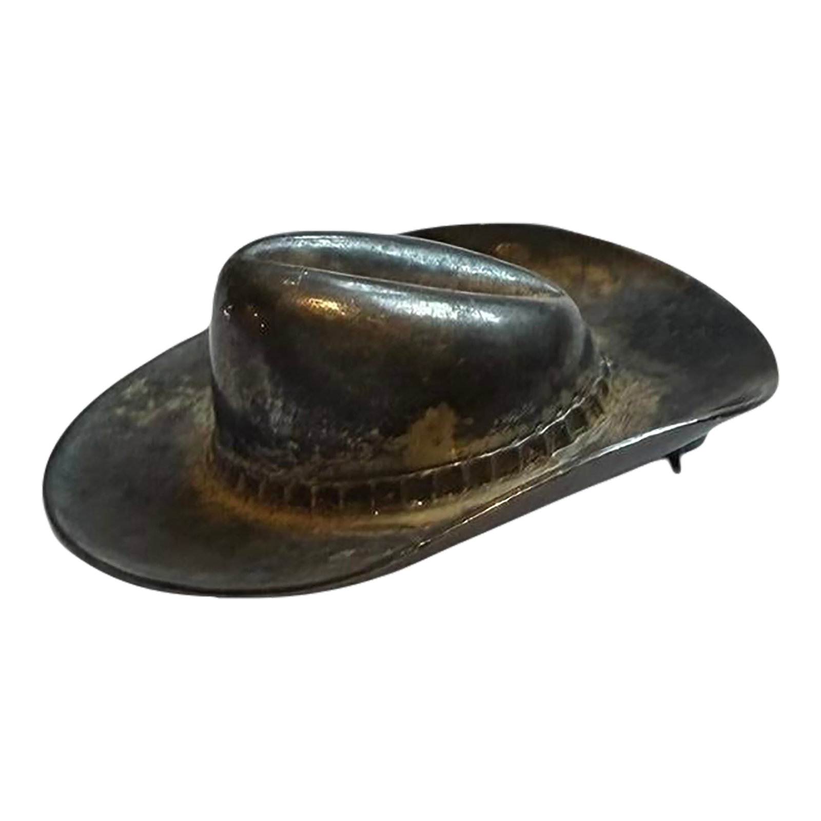 Vintage Silver Cowboy Hat Pin: Wonderful sterling silver hat pin. Condition: Alterations: Original Condition Unaltered Imperfections: Some Imperfections Condition Notes: Original patina with minimal shading appropriate to age. Has