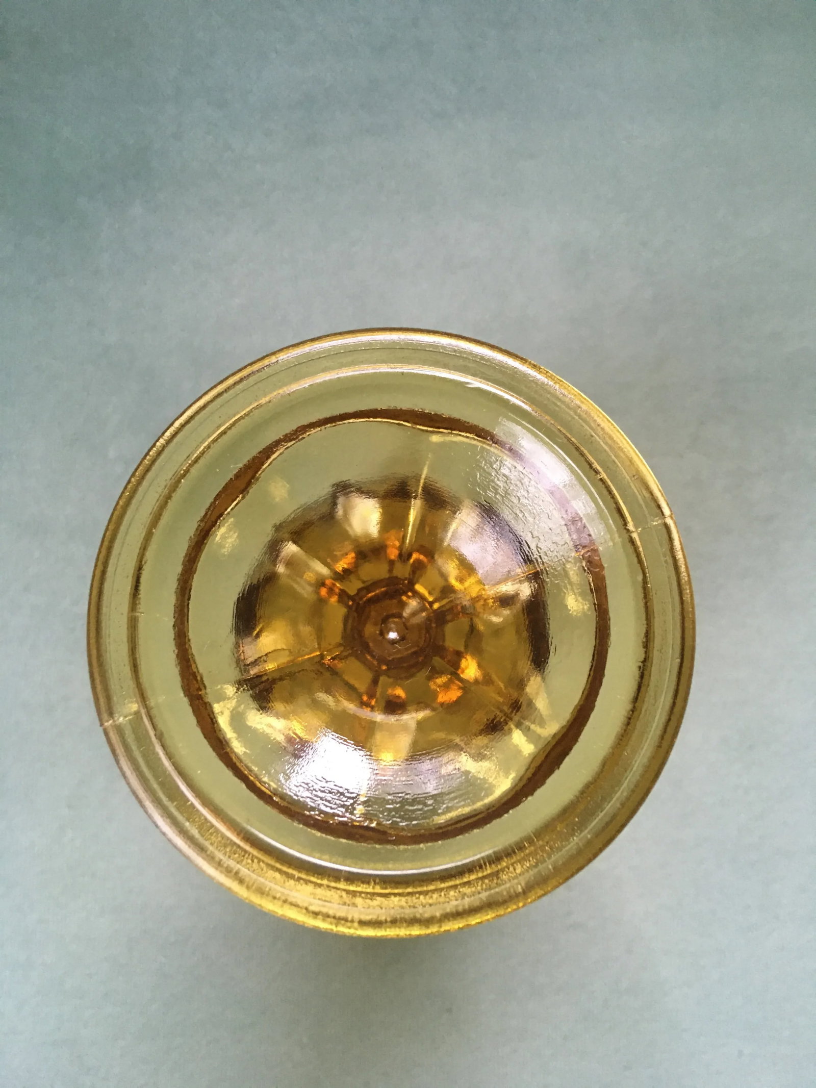 1960s Anchor Hocking Fairfield Amber Glass Wine Goblets- Set of 4 - 7