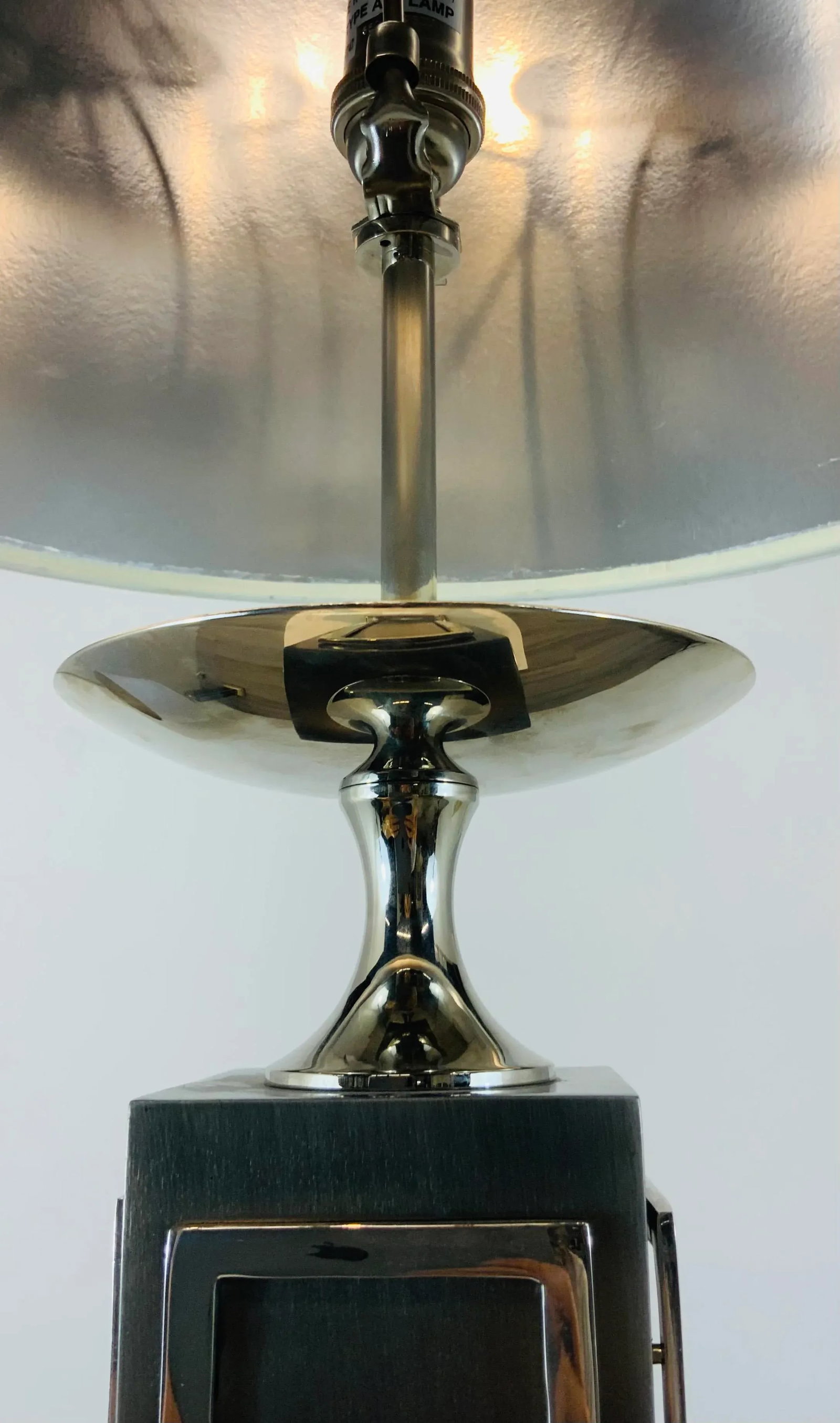 Global Views Modern Polished Nickel Grecco Table Lamp - 5
