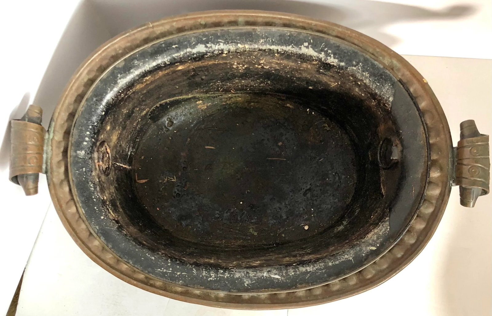 Copper Jardiniere With Liner - 4