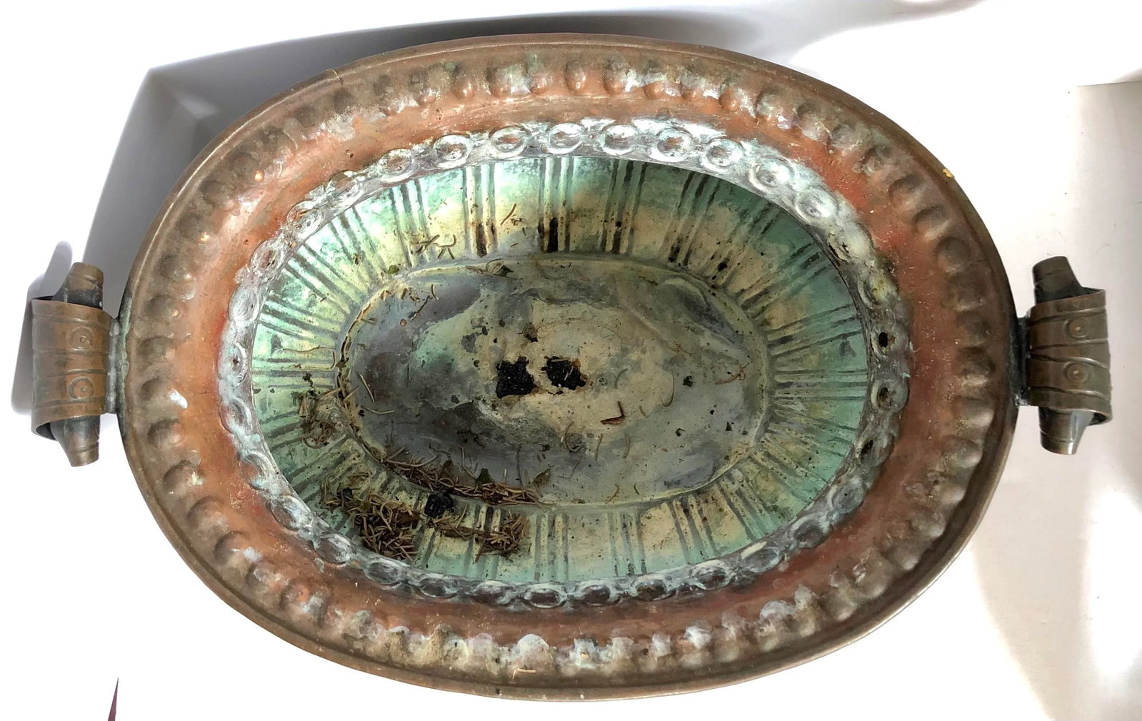 Copper Jardiniere With Liner - 5