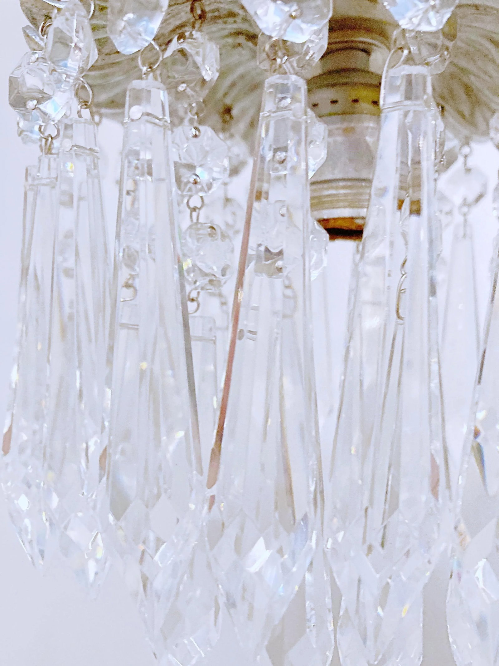 1950s Italian Silver Upside Down Layered Cake Chandelier - 5