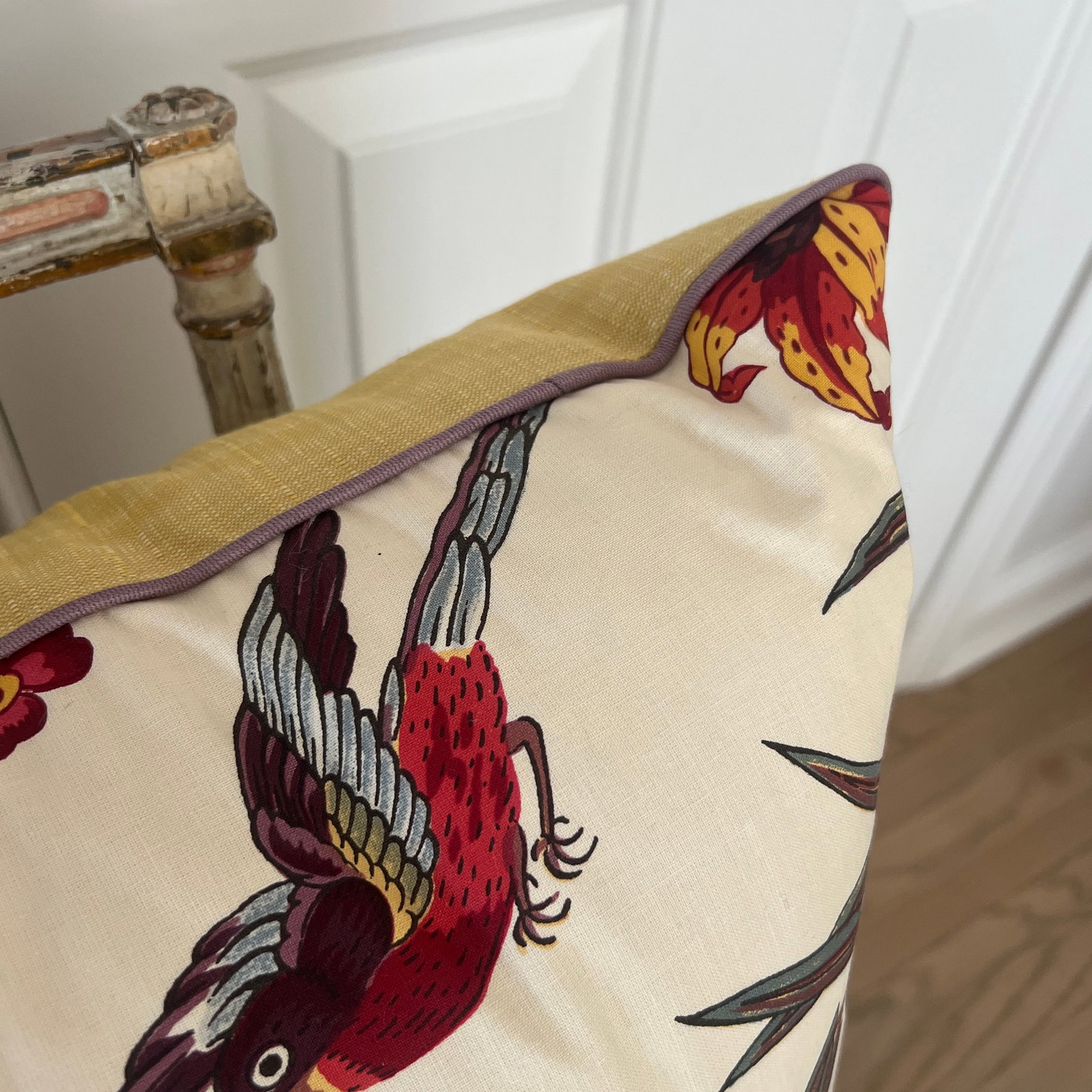 Custom Designer Manuel Canovas Bidaine Pillows With Down Inserts- A Pair - 8