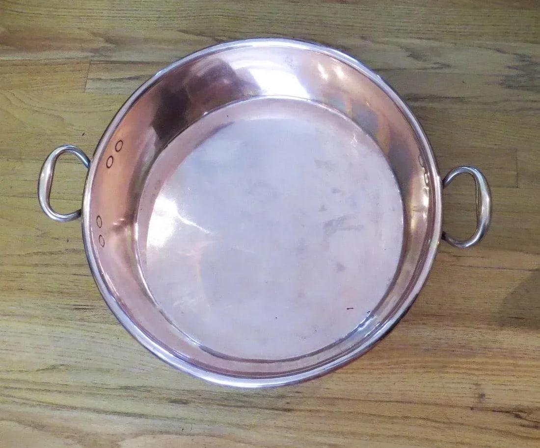 English Very Copper Cream Preserves Pan Pot by Benham & Froud Retailed by Harrods London - 8