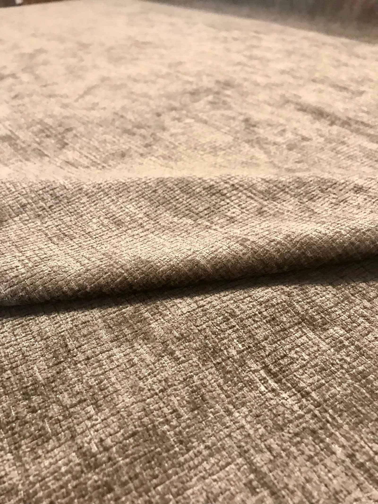 Sanderson Co. Taupe Crushed Velvet Tessella Multipurpose Fabric - 7.5 Yards - 3