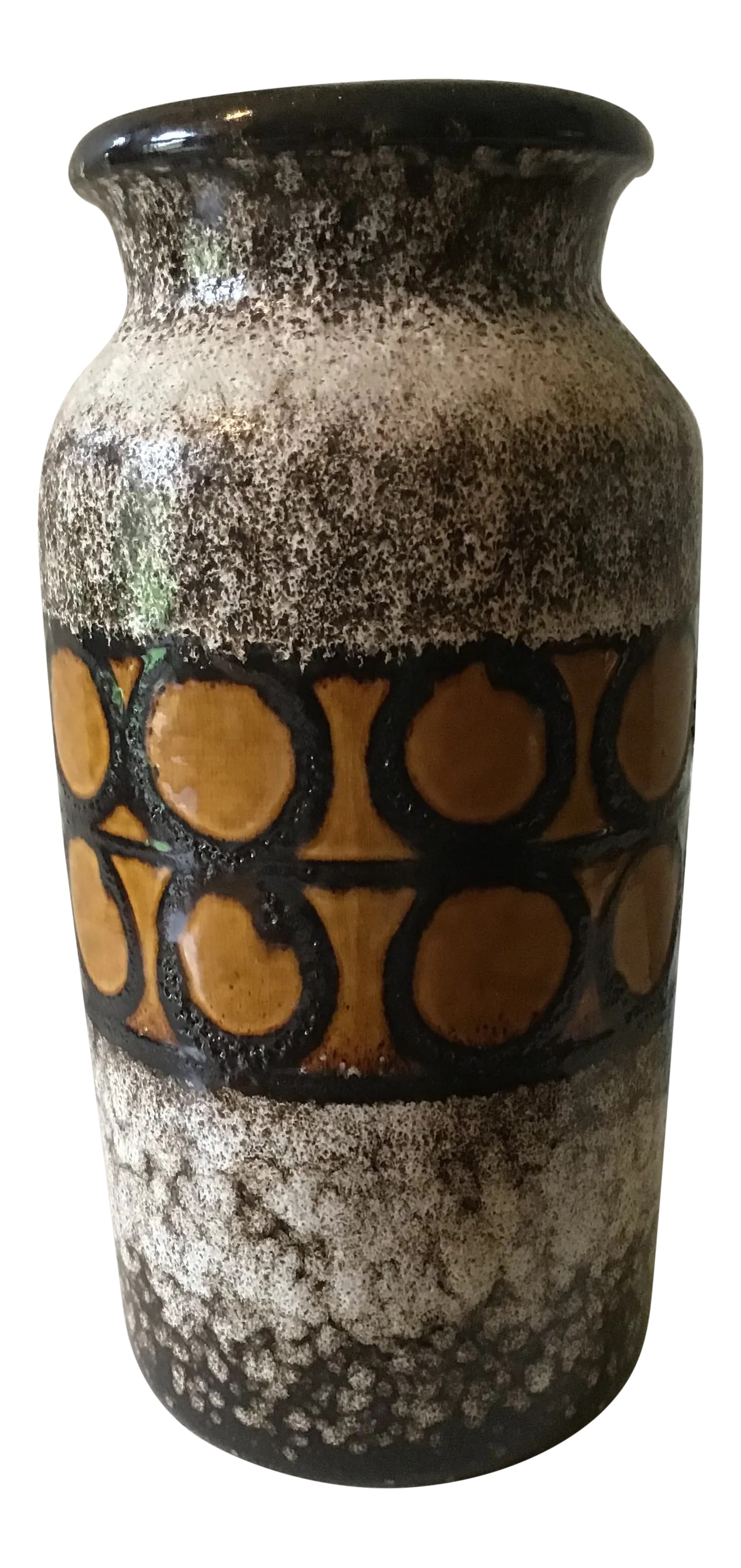 Scheurich Keramik Large Pottery W. Germany 221-44, Umbrella Stand Pot: Vintage Scheurich Keramik Large Pot. Made in W. Germany in the 1960-1970 timeframe. Marked item 221-44, which they called umbrella pots. This piece is in amazing condition, no chips, cracks or breaks!