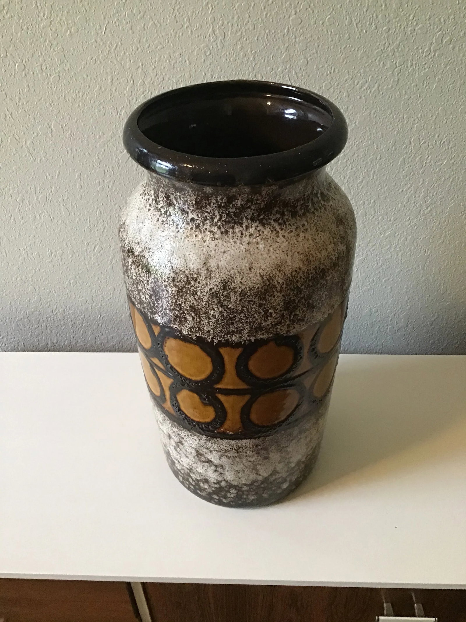 Scheurich Keramik Large Pottery W. Germany 221-44, Umbrella Stand Pot - 5
