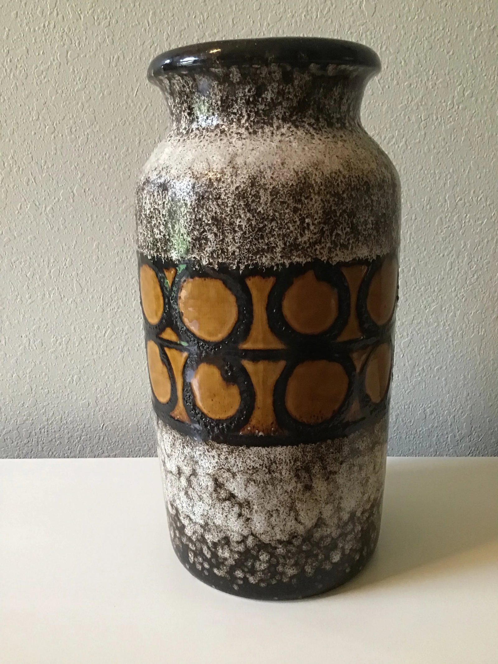 Scheurich Keramik Large Pottery W. Germany 221-44, Umbrella Stand Pot - 7