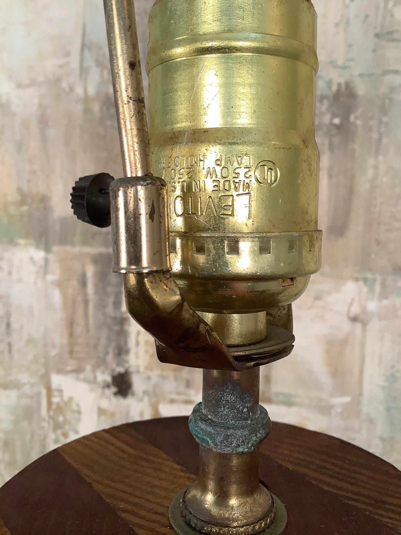 Vintage Late 20th Century Tall Handmade Wood Lamp - 5