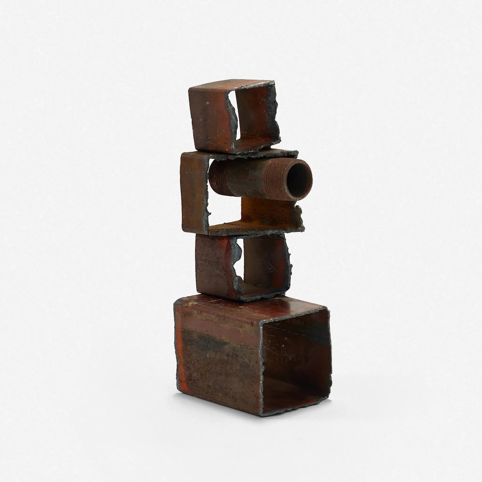 Welded Brutalist Desktop Organizer or Sculpture - 4