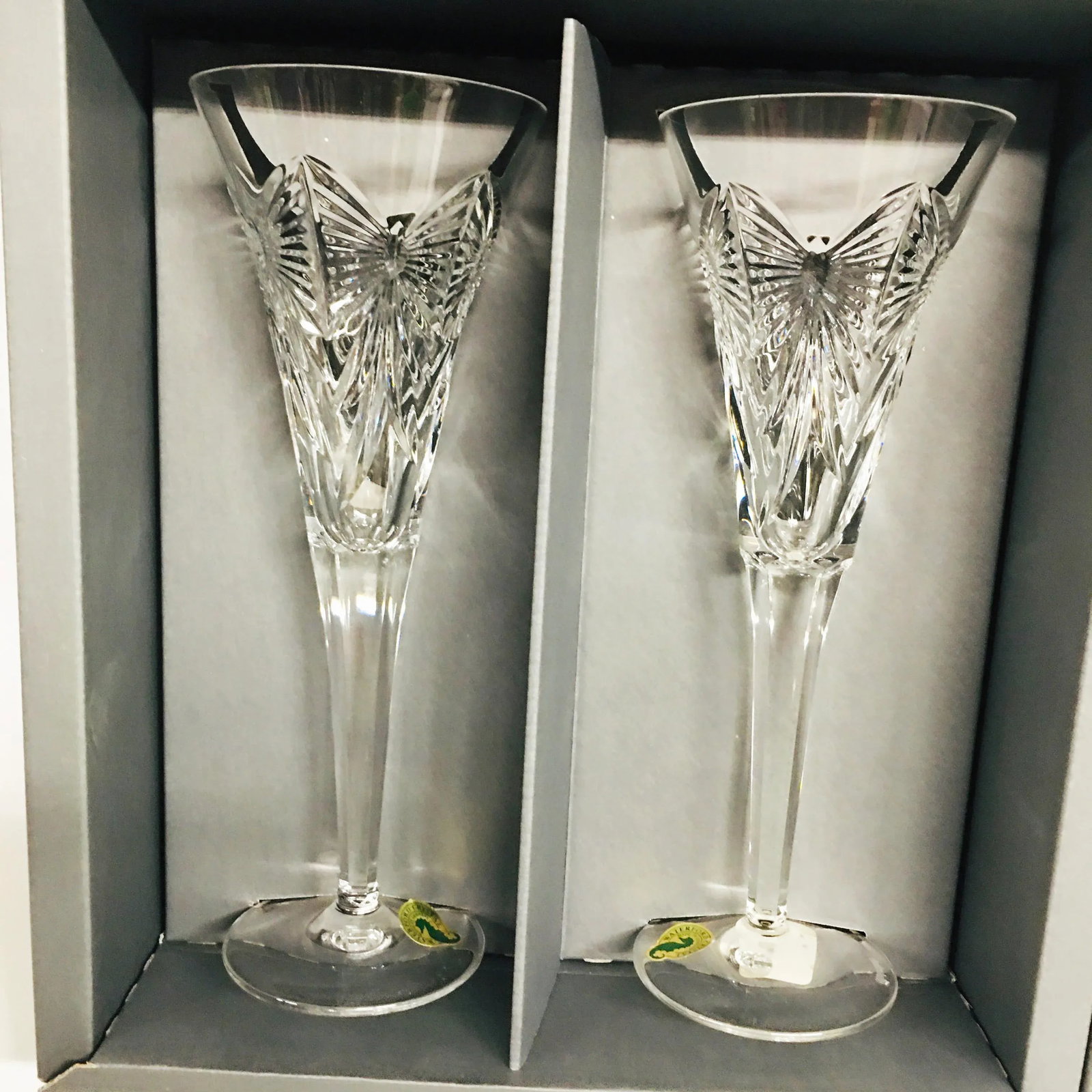 Vintage Waterford Crystal Champagne Stemware- Set of 4 - 2