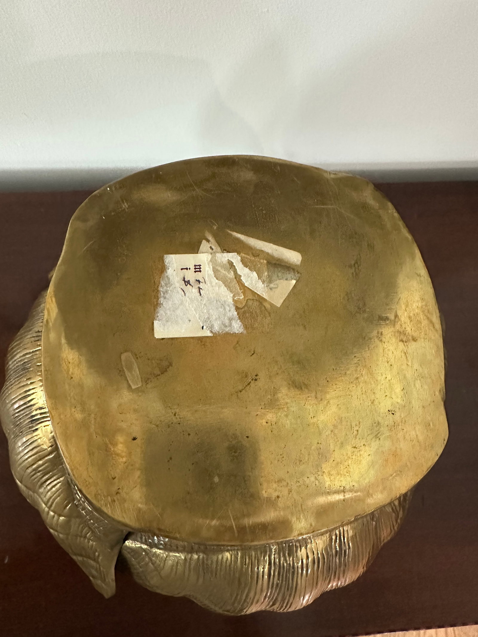 Vintage Mid-Century Brass Seashell Planter - 2