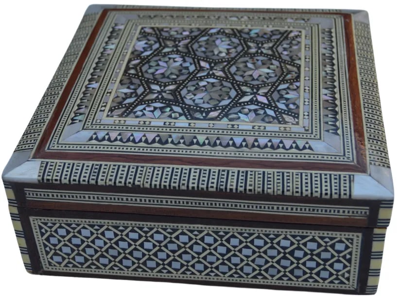 Vintage Moorish Mother-Of-Pearl Inlaid Box - 3