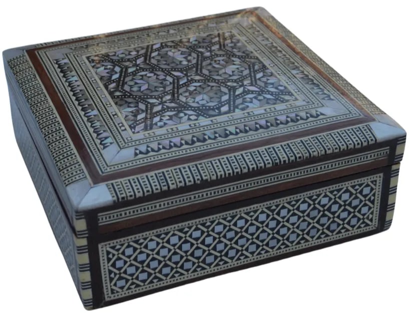 Vintage Moorish Mother-Of-Pearl Inlaid Box - 5