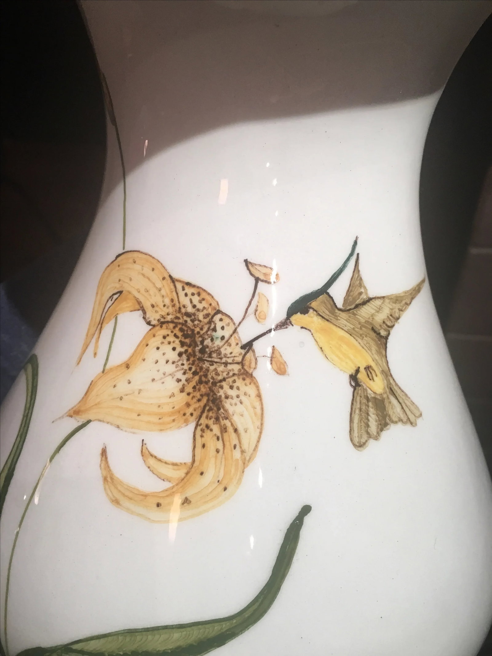 Italian Lily & Hummingbird Pitcher - 7