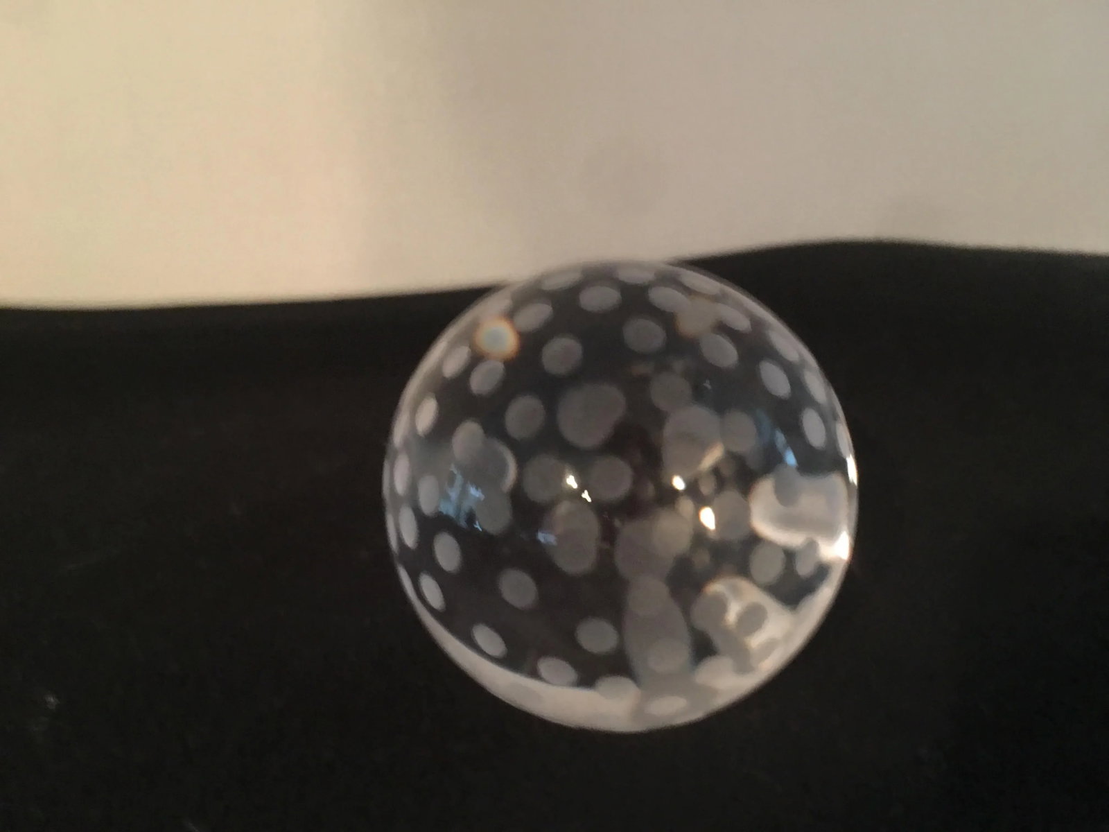 Tiffany and Co. Crystal Golf Ball Paper Weight - 3
