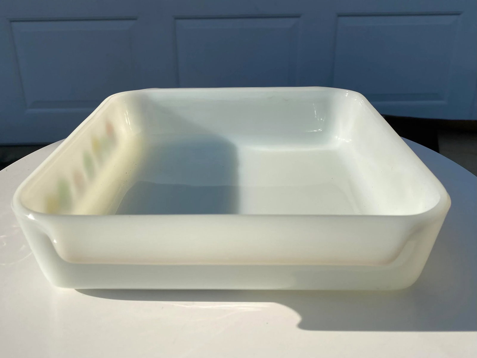 Mid 20th Century Anchor Hocking Milk Glass Square Casserole Dish - 7