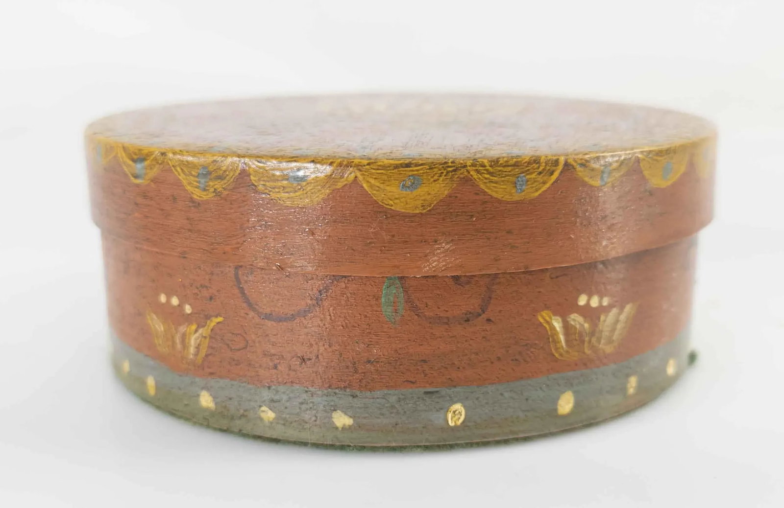 Vintage Scandinavian Pennsylvania Dutch Style Box - 3
