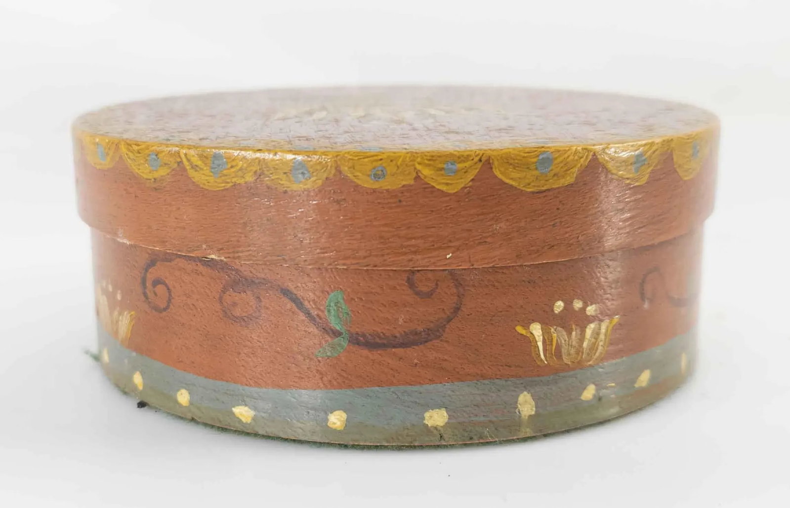 Vintage Scandinavian Pennsylvania Dutch Style Box - 4