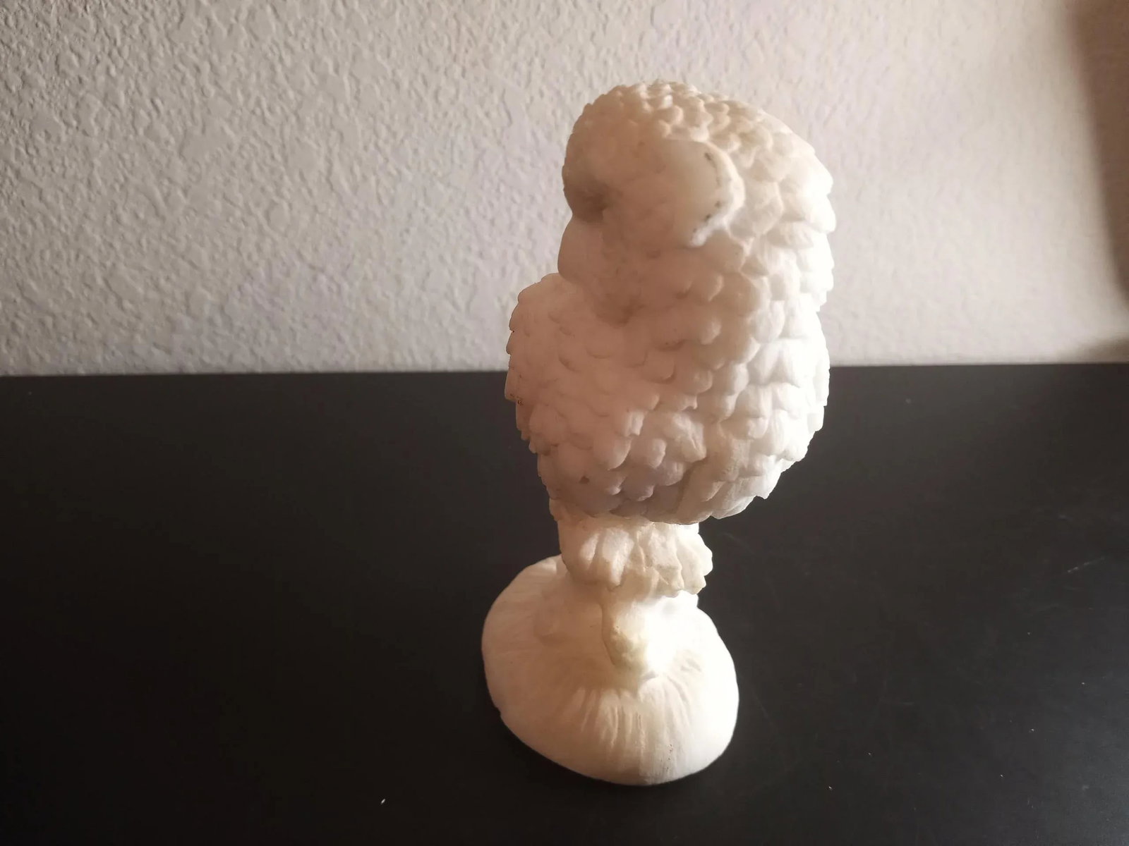 Alabaster White Owl Figurine - 3