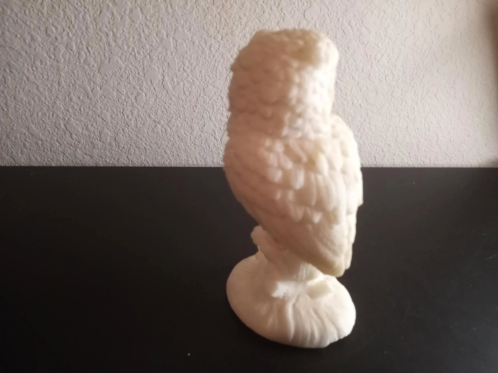 Alabaster White Owl Figurine - 4