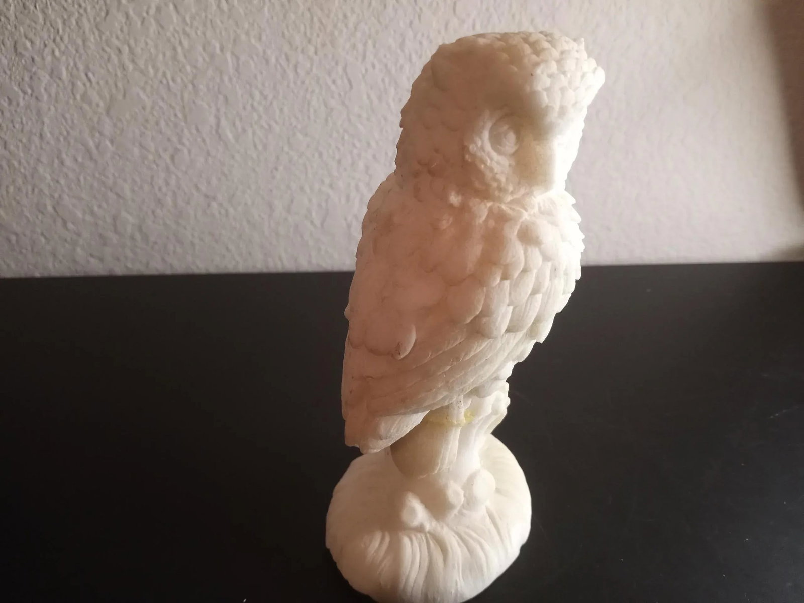 Alabaster White Owl Figurine - 5