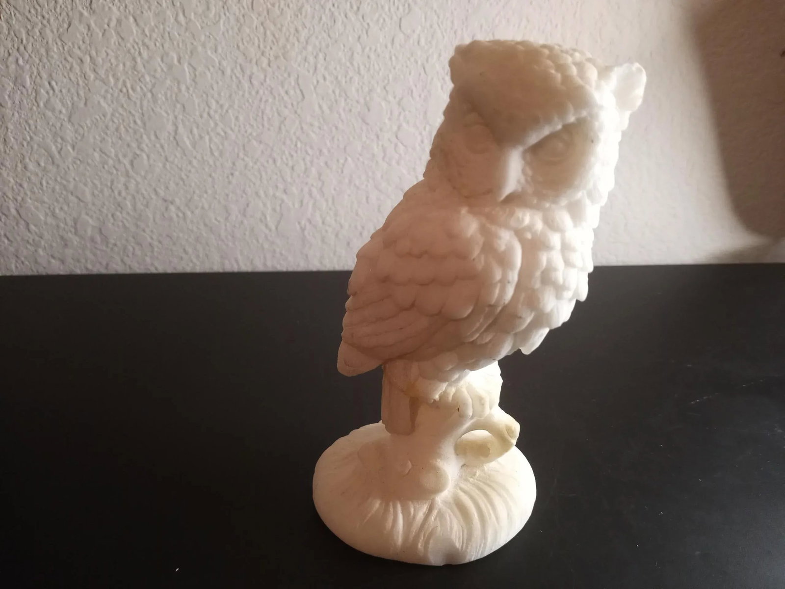 Alabaster White Owl Figurine - 6