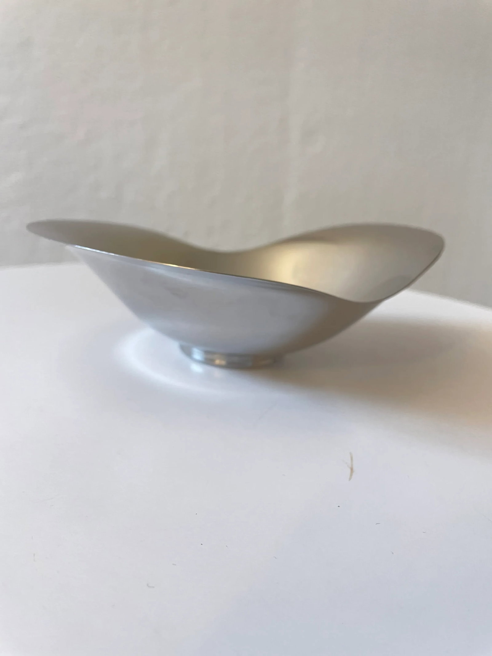 1950s Danish Stainless Steel Amoeba-Shaped Bowl - 4