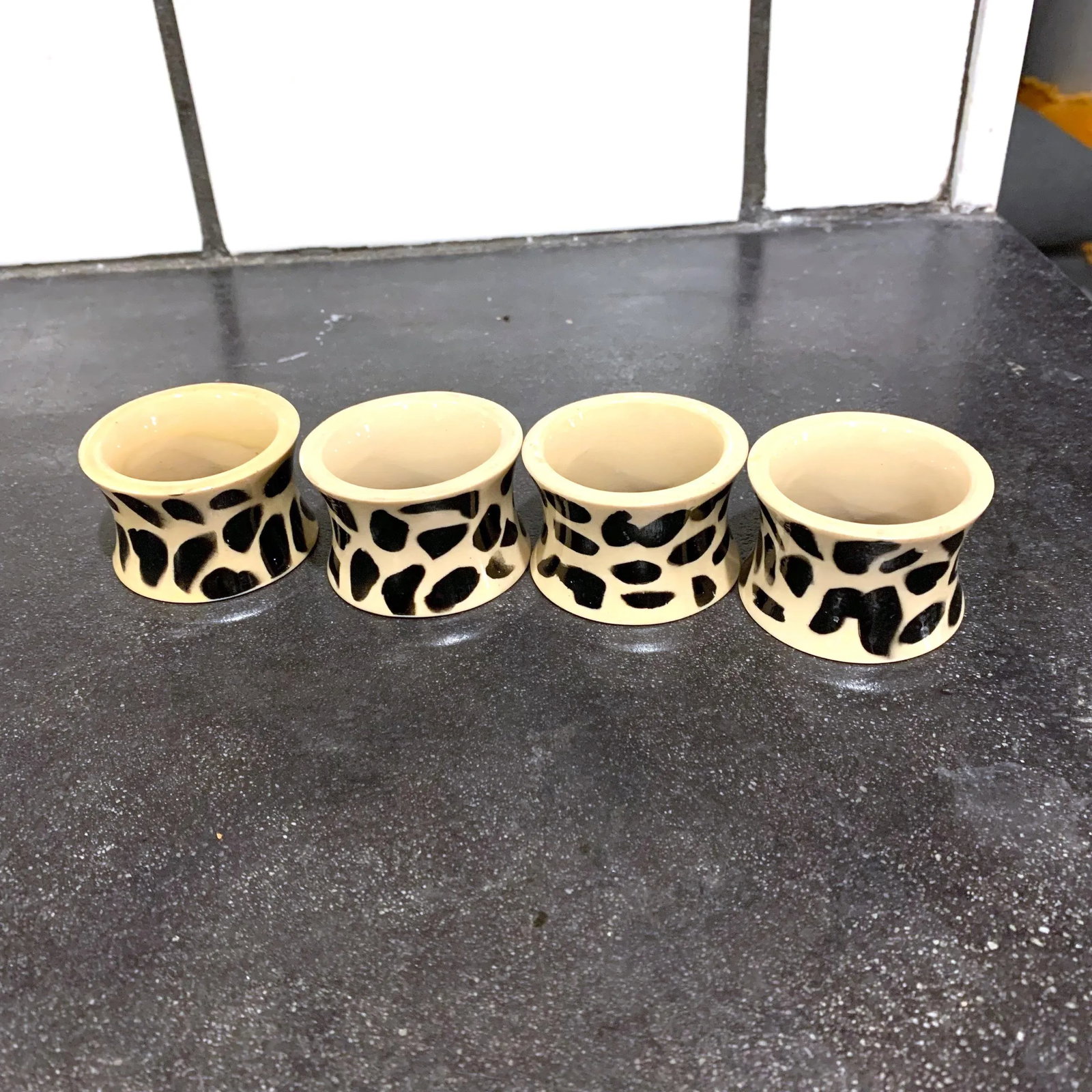 Vintage Leopard Spots Napkin Rings - a Set of 4 - 4