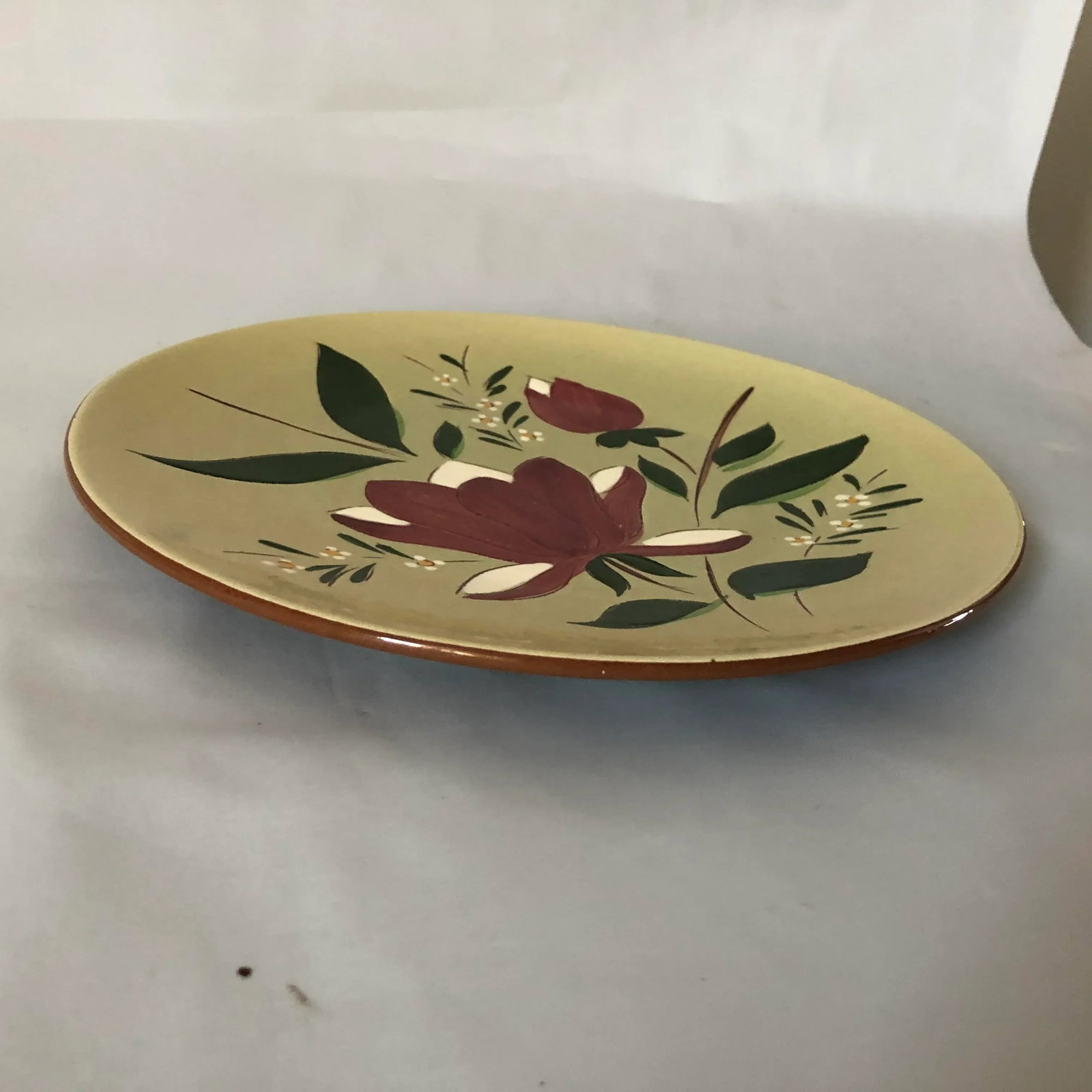 Midcentury Stangl Pottery "Magnolia" Dinner Plates S/2 - 3