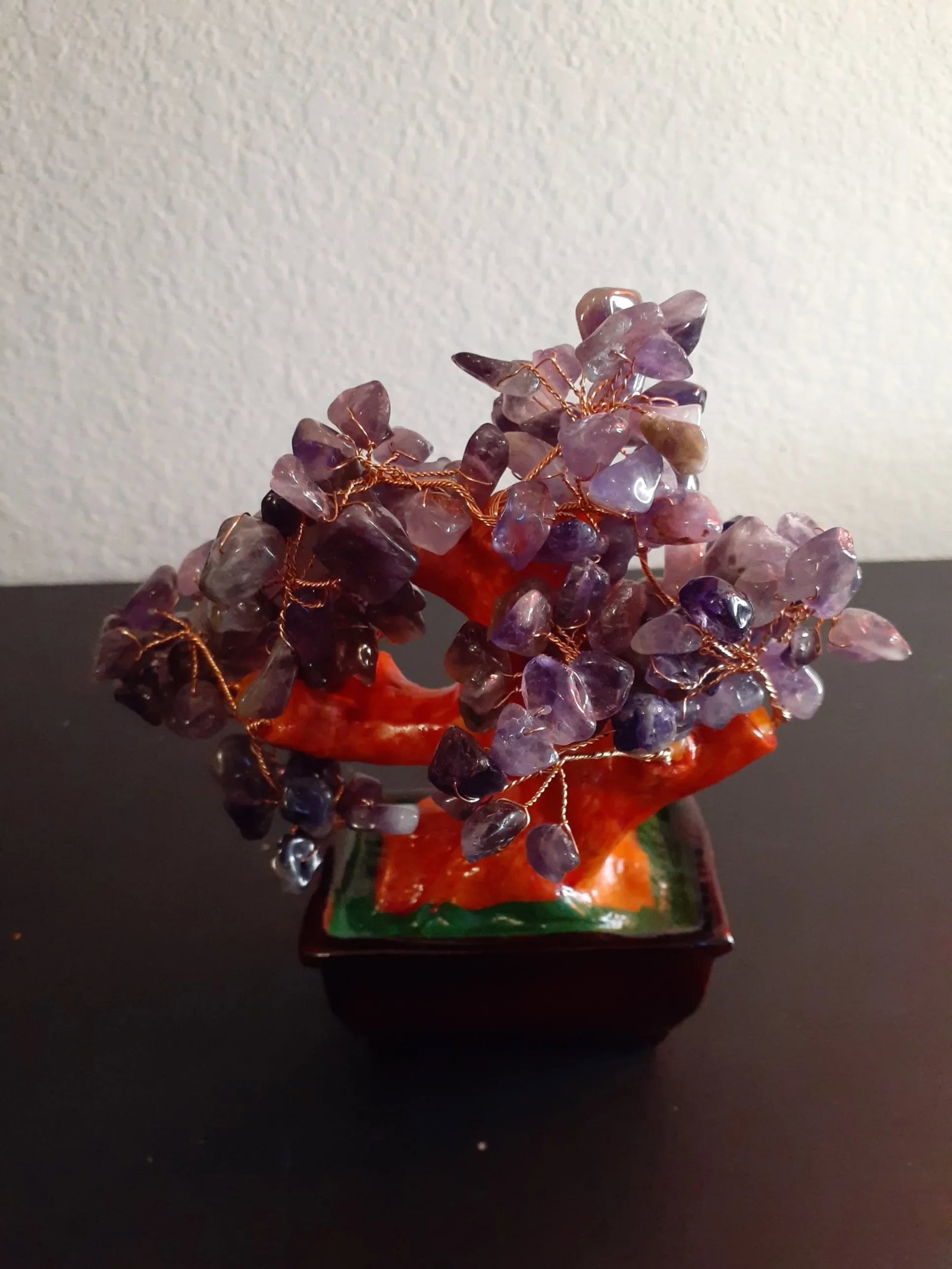 1980s Feng Shui Amethyst Crystal Bonsai Tree - 2