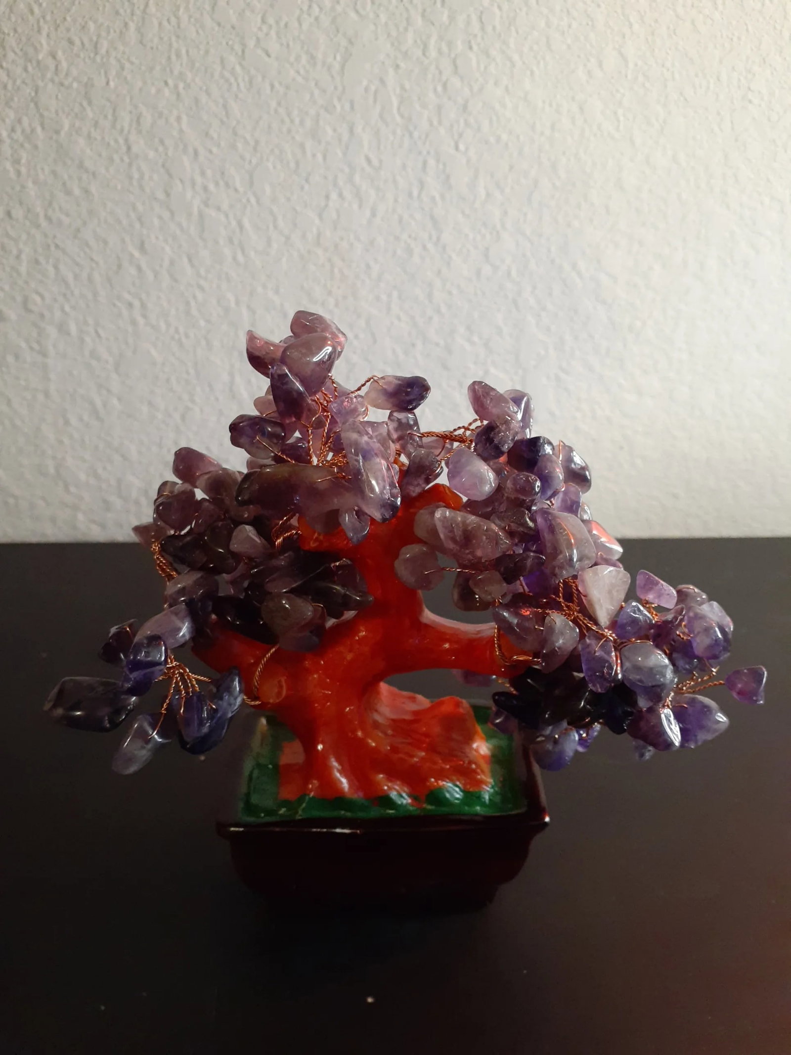 1980s Feng Shui Amethyst Crystal Bonsai Tree - 4