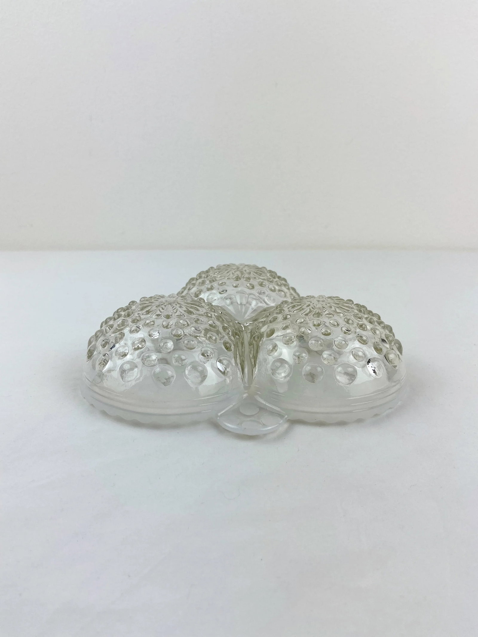 1940's Anchor Hocking Moonstone Opalescent Divided Dish - 5