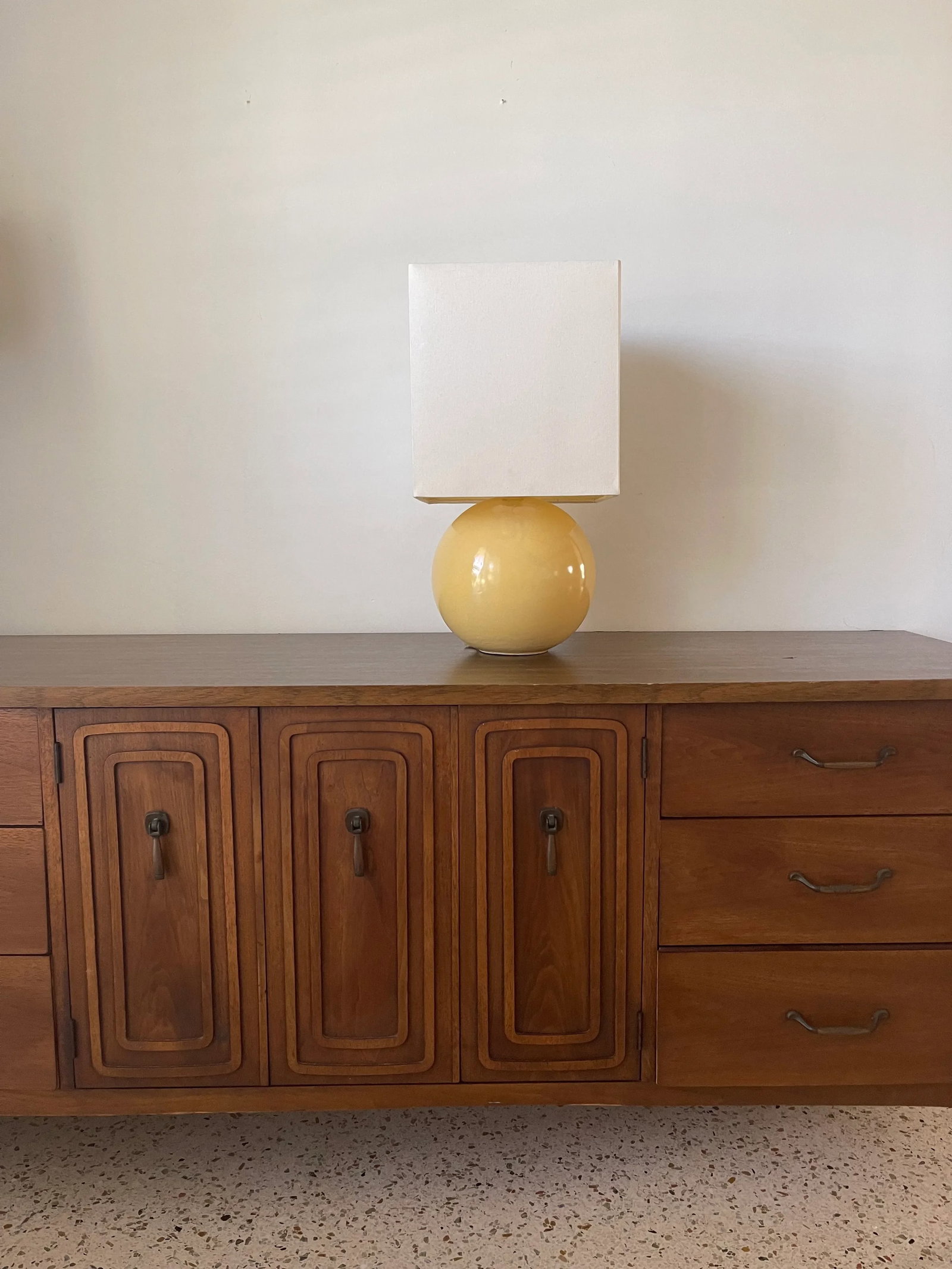 1960s French Modern Ceramic Art Lamp - 12