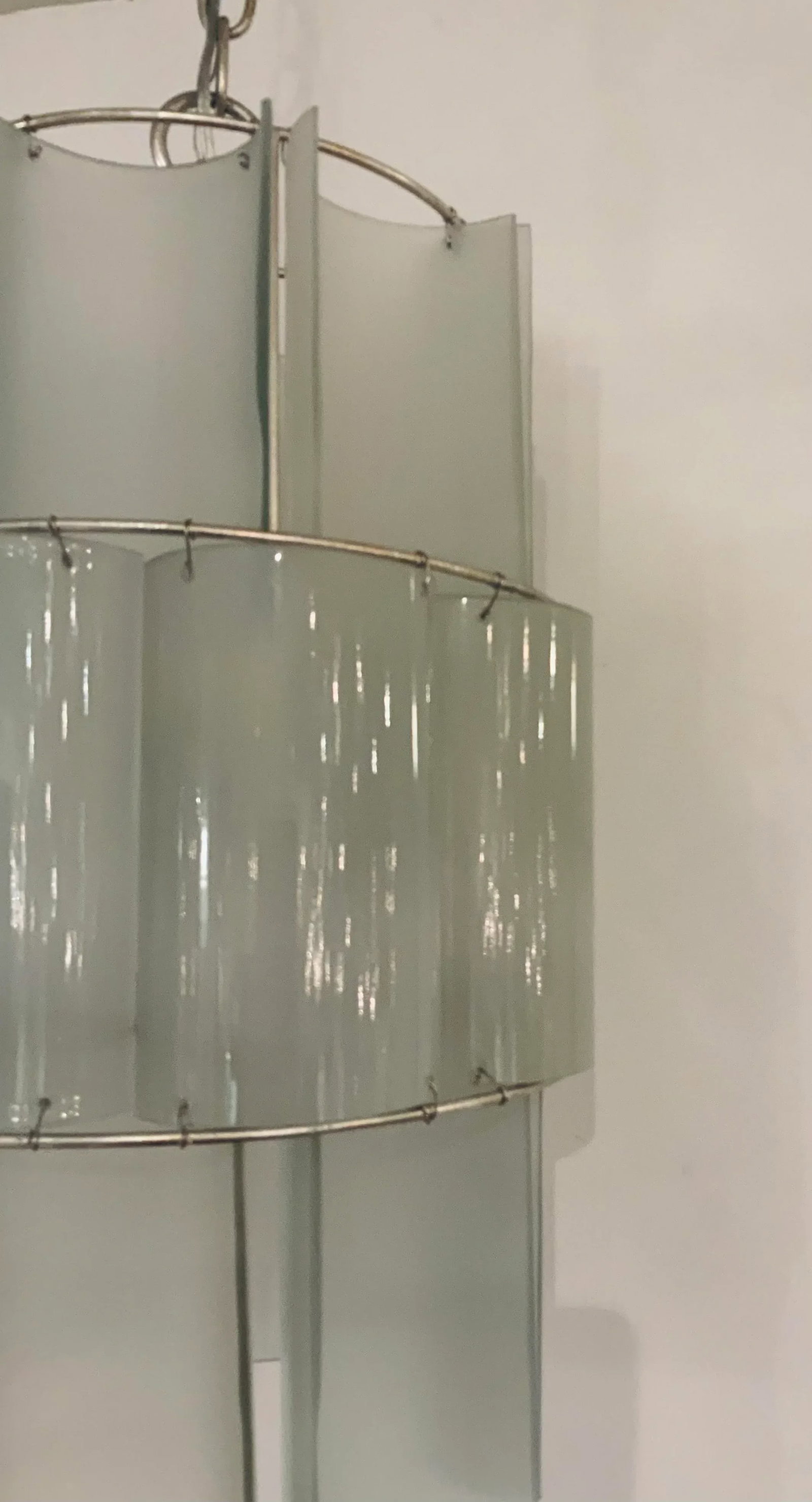 Currey & Co. Modern Frosted Glass Pendant Light Prototype - 2