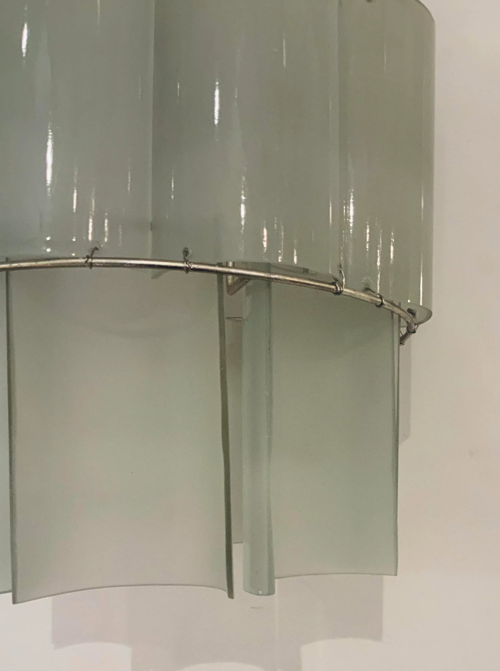 Currey & Co. Modern Frosted Glass Pendant Light Prototype - 3